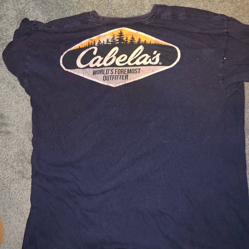 Cabelas Tshirt - Navy - Large